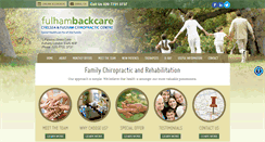Desktop Screenshot of fulhambackcare.co.uk
